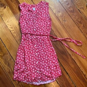 LIKE NEW Floral Tie-Waist Dress from Gap